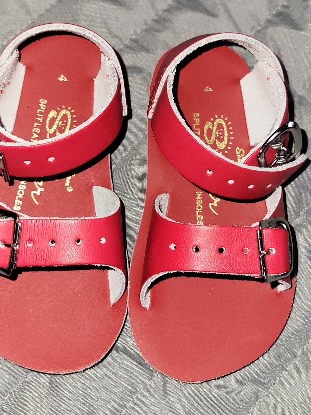 Sun-San Red Leather Sandals